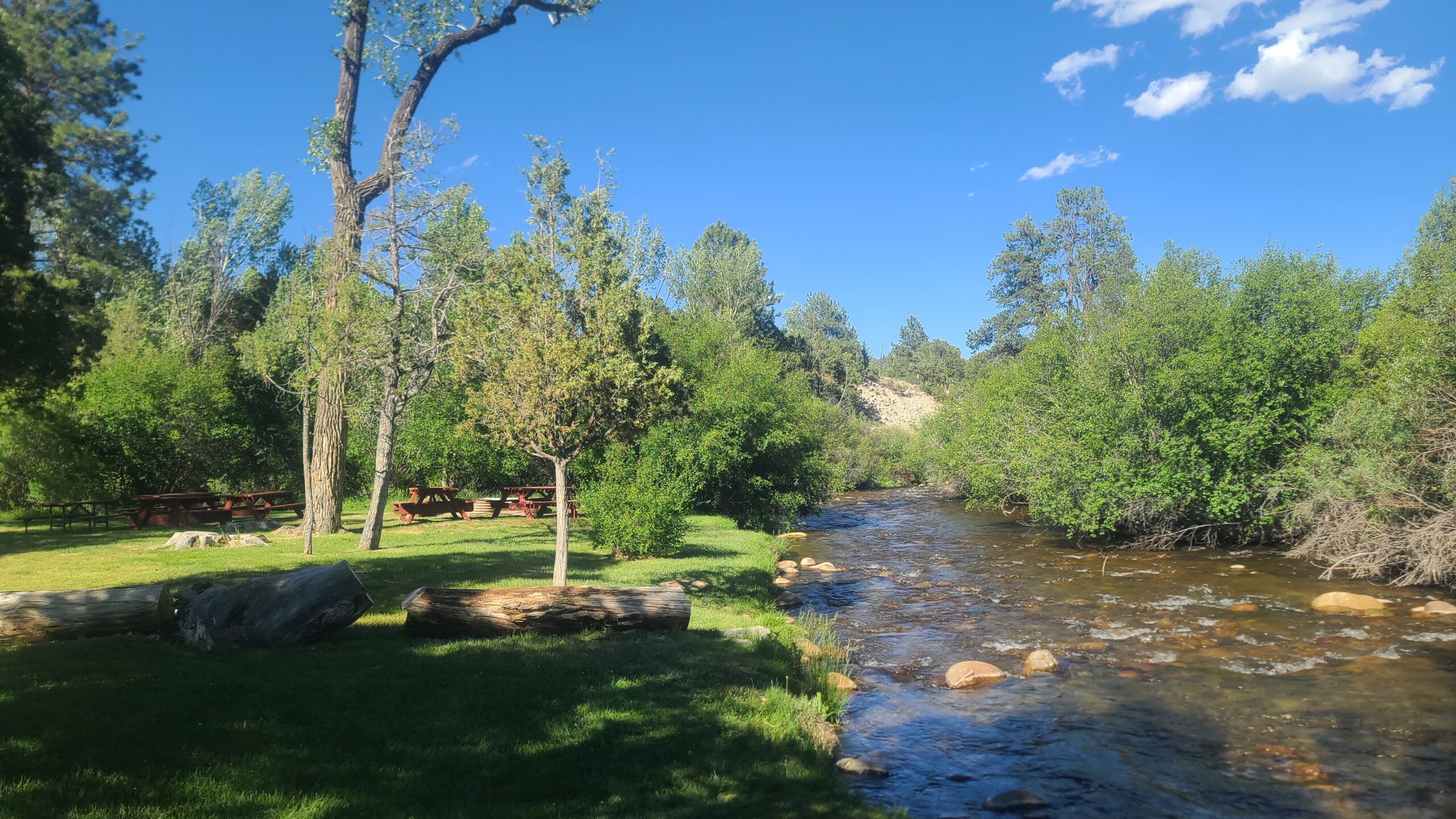 Mountain views from Chalk Creek Campground