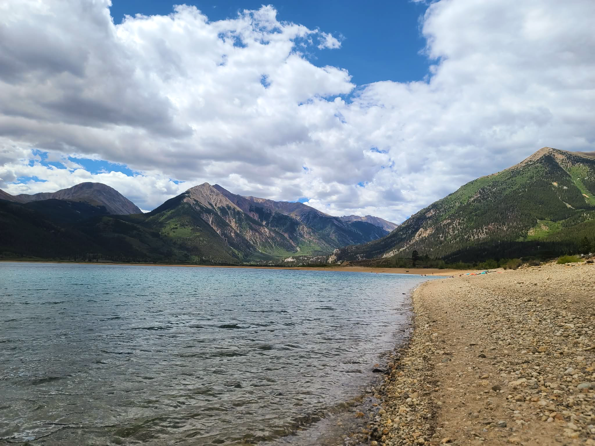 Twin Lakes Colorado beneath Mount Elbert
