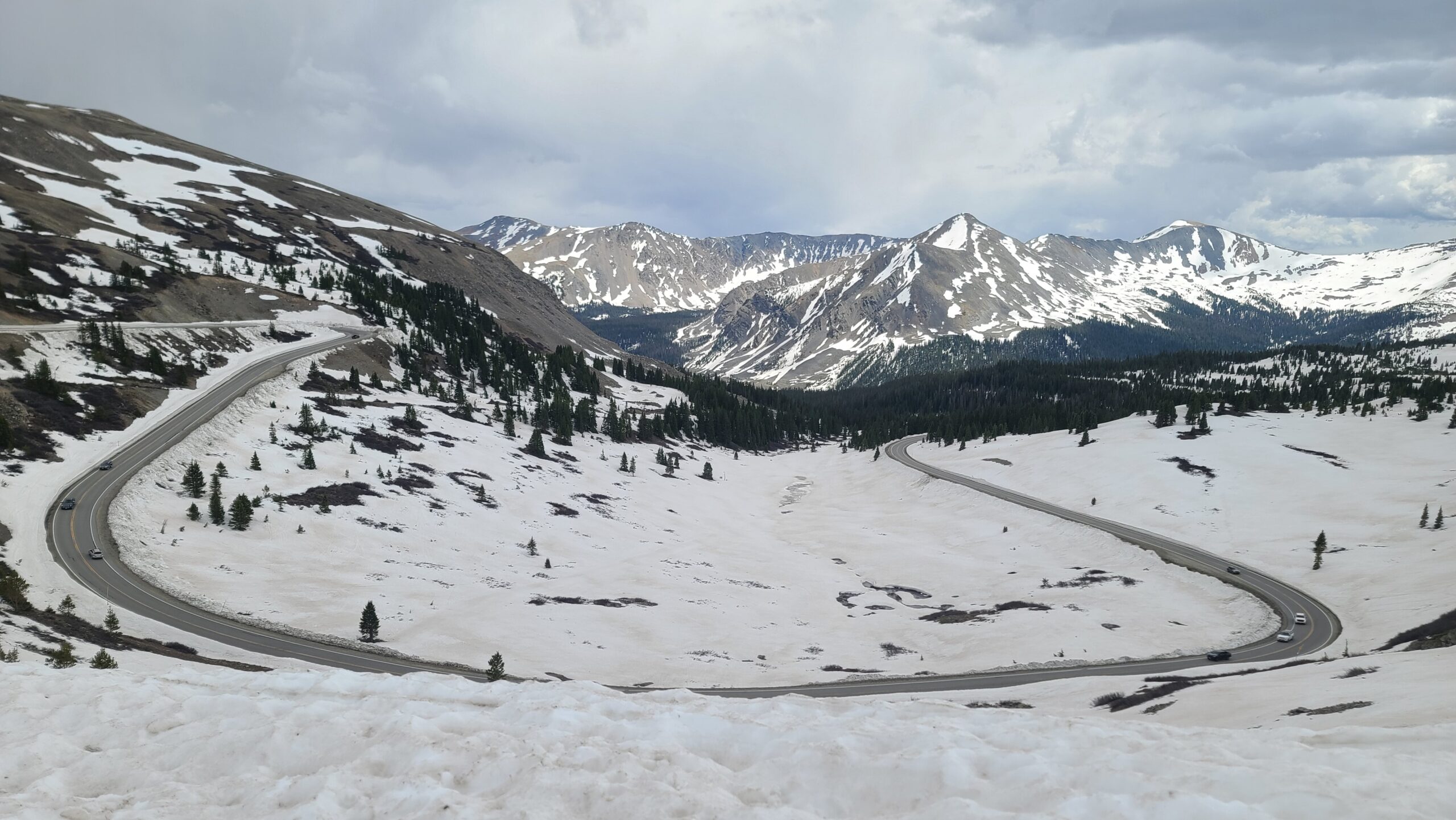 Cottonwood Pass climbing toward the Continental Divide west of Buena Vista Colorado