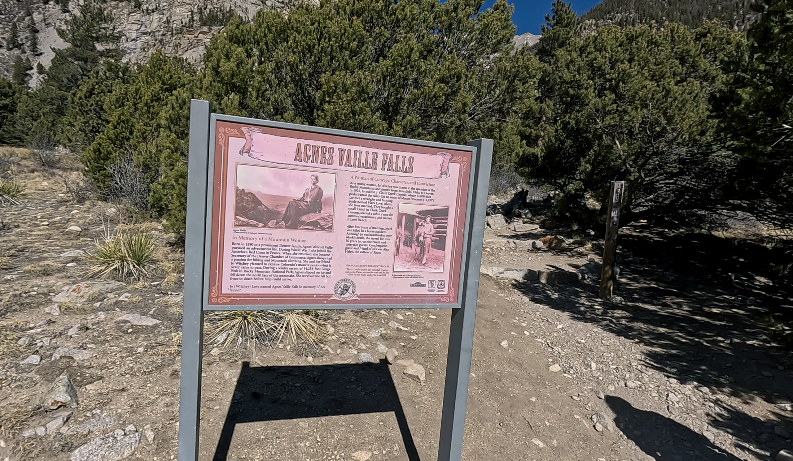 Agnes Vaille Falls above Chalk Creek Canyon Colorado