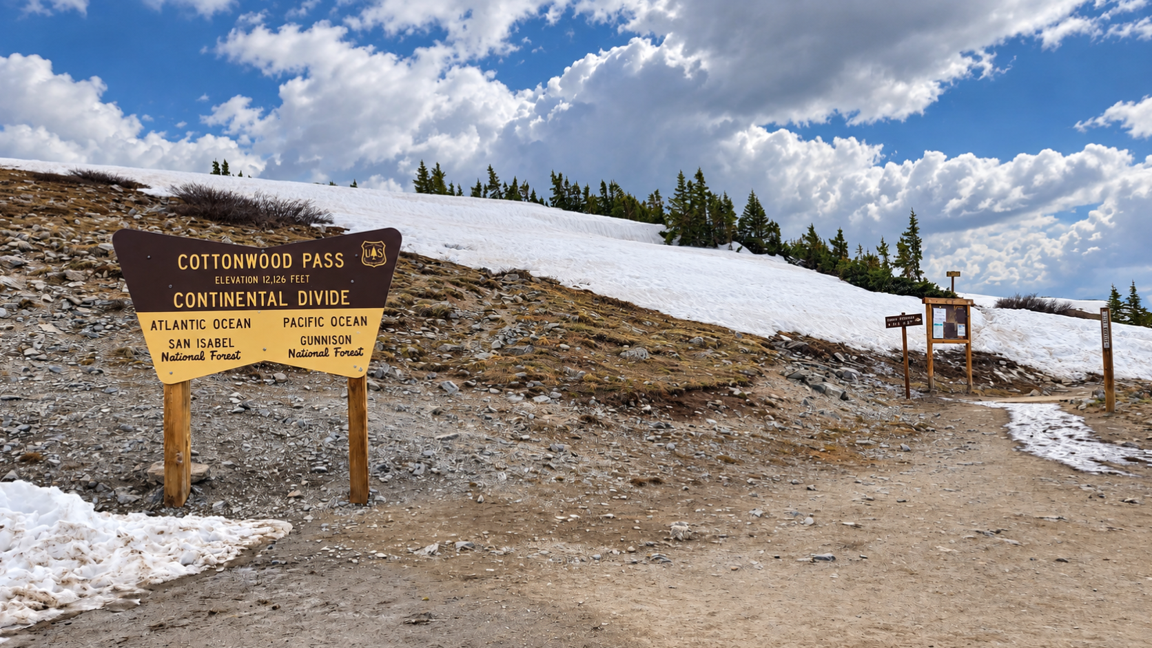 Continental Divide at Cottonwood Pass Colorado